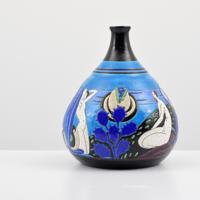 Large Art Deco Longwy 'Baigneuses' Vase - Sold for $2,250 on 02-06-2021 (Lot 543).jpg